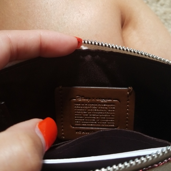 Coach disney mickey mouse leather wristlet - Picture 2 of 4